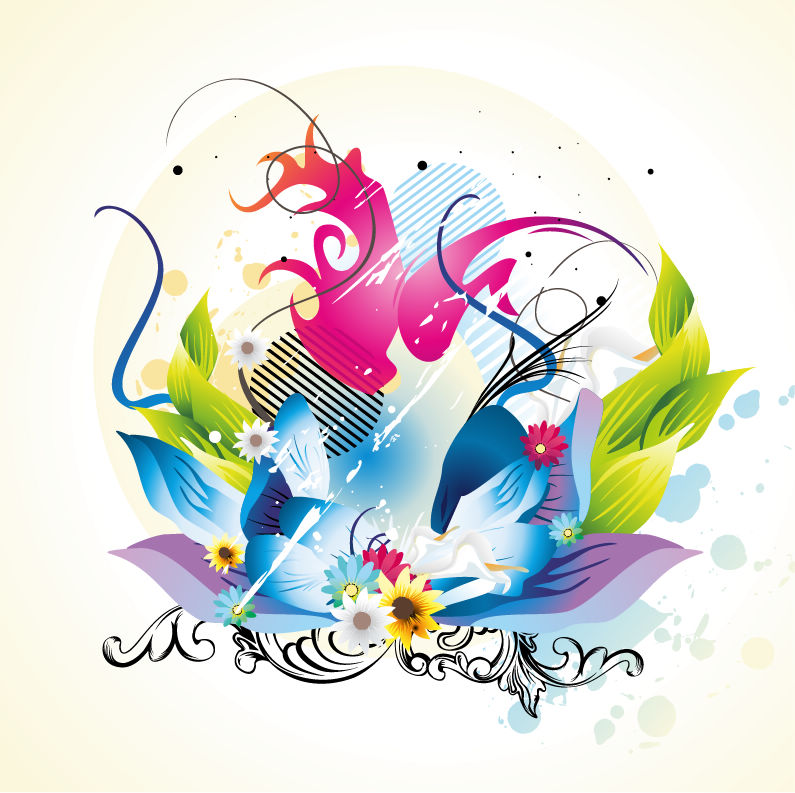 free vector Floral Design Vector Graphic